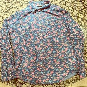 Floral long sleeve button down